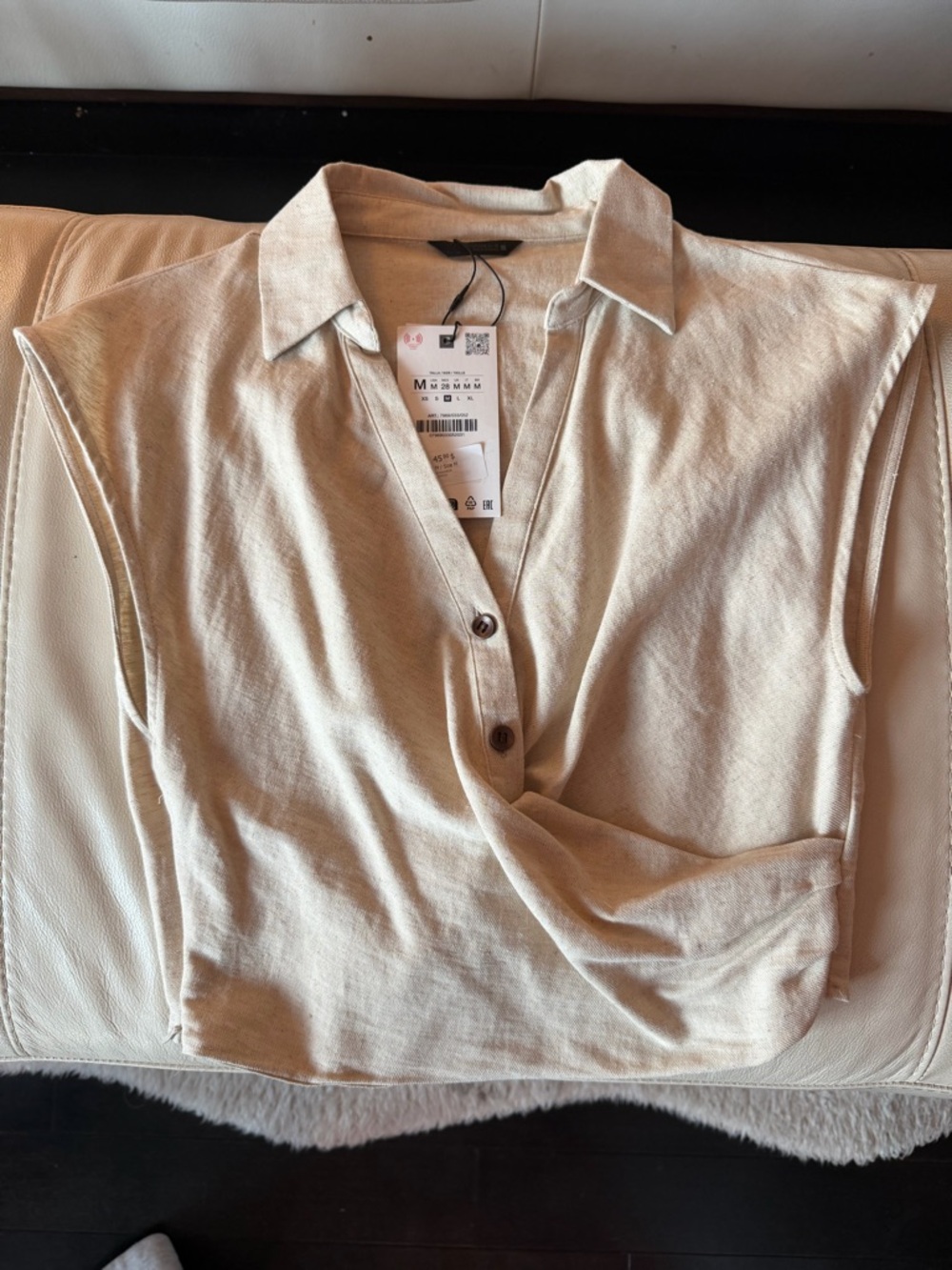 Zara linen crop top - Picture 4 of 5